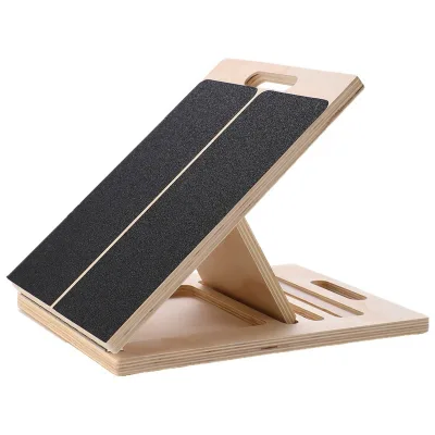Duojiu Professional Wooden Home Exercise Muscle Relax Foot & Calf Stretch Stretcher with 5-Position Adjustable Slant Board