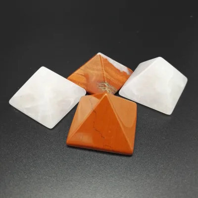 HY Wholesale Natural Crystal Energy Gemstone Chakra Pyramids
