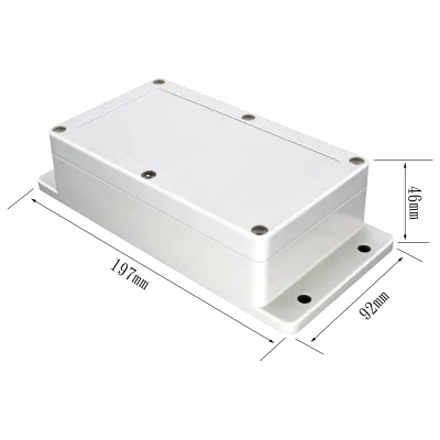 46*92*197mm Custom ABS Enclosure Electronics case Outdoor Ip65 Ip66 Plastic Battery Enclosure Waterproof Junction Box