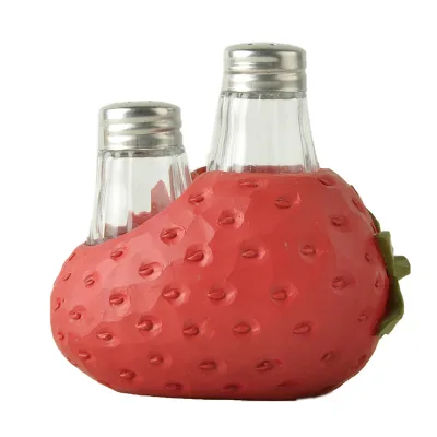 Resin Crafts Strawberry Salt and Pepper Shakers