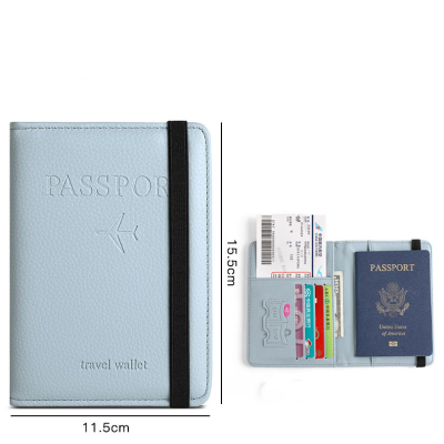 Travel Passport Bag All-in-one Passport Holder Document Storage Ticket Protective Cover RFID Protection Passport Case