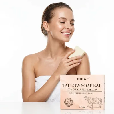 Handmade Grass-Fed Tallow Soap Bar for Sensitive Skin Natural Natural Soap for Face & Body Private Label Bulk