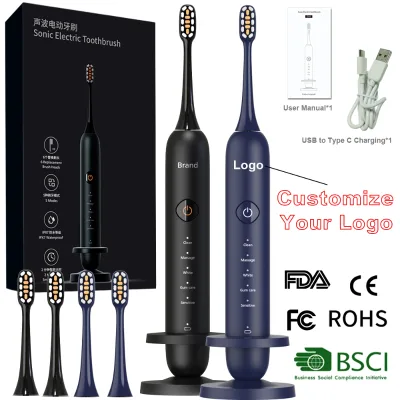 Cepillo Electrico Dental Waterproof Smart Rechargeable Sonic Electric Toothbrush Tooth Brush Best Selling Products in Alibaba