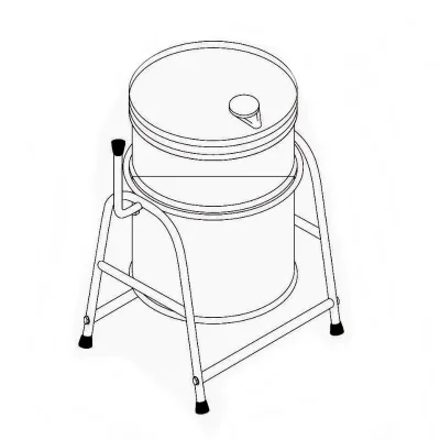 JAPAN MARKET POPULAR 20L IRON Steel Durable Round Business Use CAN OIL RACK