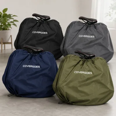 Innovative Ultra Light Bicycle Storage Cover Improves Folded Bike Care for E Commerce Bundle Sales Programs