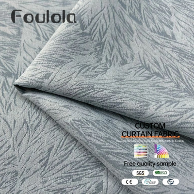 Factory Supply High Quality Modern Simple Polyester Wave Curtain Fabric
