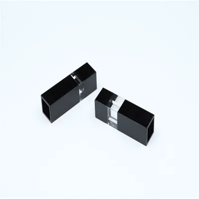Black Quartz Flowing Cuvette Masking Continuous Flow Through Cell 10mm
