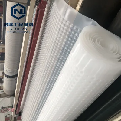 Factory Custom HDPE Waterproof Dimple Drain Board 8~50mm, Drainage Sheet for Green Roof Road Landfill Engineering