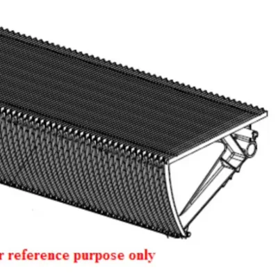 KONE Escalator Spare Part KM5270807G19 KM5270806G23 KM5270806G20 Step Band with Middle and Three-Side Painting, Non-Grinding