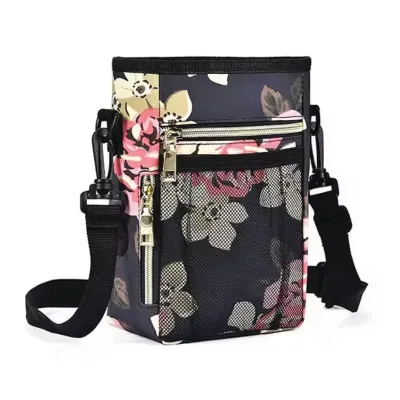 Shoulder Strap Pet Training Treat Bag Trash Collection Bag Dispenser Detachable Belt Clip for Outings and Training Feedings