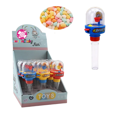 New Funny Surprise Gift Sugar Tube Sweet Sour Hard Candy Mini Basketball Shooting Machine Toy Candy