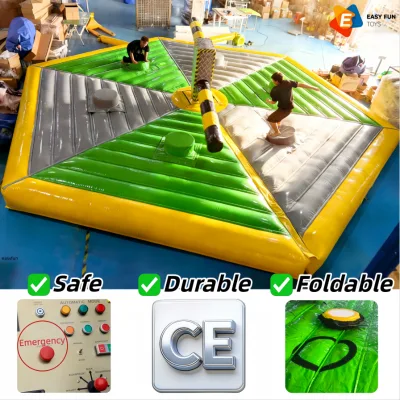 Wholesale Price Rental Business Customized 8M Wipeout Game Inflatable Jump Bars with Thick PVC Bouncer