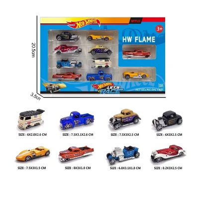 Hot Multi Style Popular 10PCS Mini Metal Diecast Racing Car Toy Set for 2-4 Year Olds 1:64 Scale Die Cast Cars