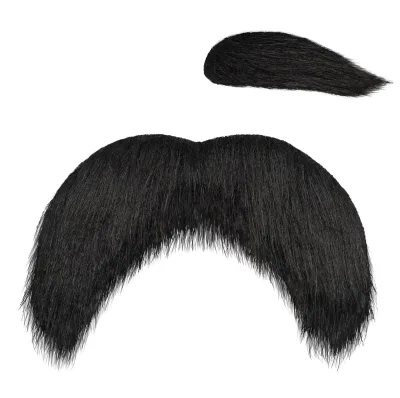 Self Adhesive Polyester Mustache and Eyebrows Beard for Unisex Adults Cosplay Costume and Party In-Stock