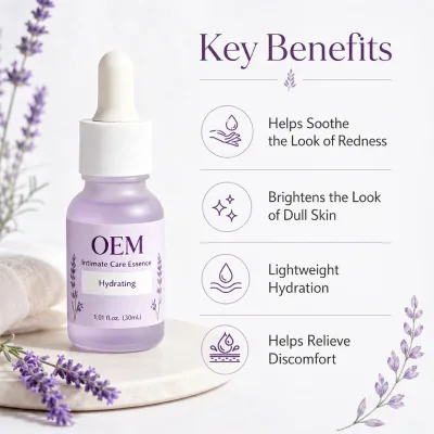 OEM ODM Lavender Intimate Care Serum Gentle Hydrating Soothing Formula PH Balanced Daily Feminine Care Serum for Feimine