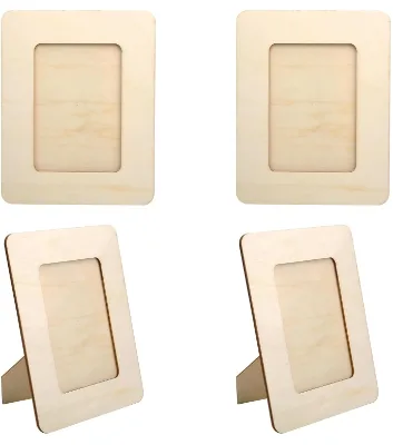 High Quality Customized Natural Handmade Solid Color Wooden Photo Frame