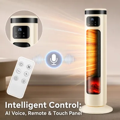 Factory Wholesale PTC Tower Heater with Custom Logo, 2000W Oscillating Space Heater with CE/RoHS Certified