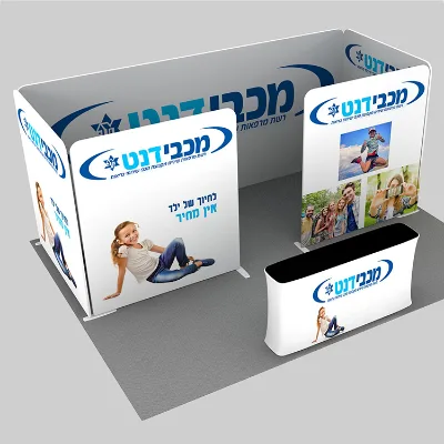 10x20 Durable Aluminum Portable OEM Brand Canton Fair Trade Show Display Booth Stand Customized Color Exhibition Light Box Model
