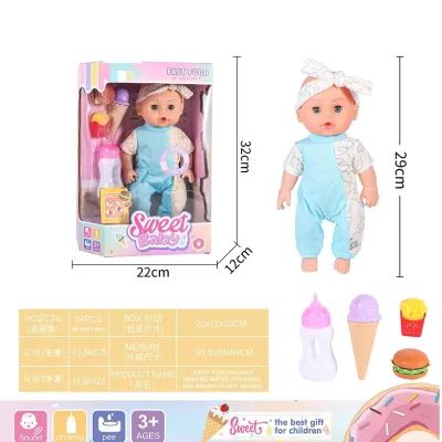 2024 Hot Sale Lifelike Realistic Fashion Clothing Eye Doll for Children Baby Vinyl Plastic Reborn Baby Doll
