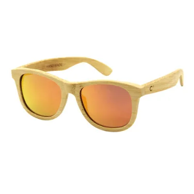 Handmade natural wood bamboo polarized classic style sunglass for men and women