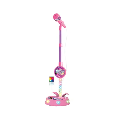 Interesting Musical Singing Karaoke Stand Mini Light up Microphone Toy for Kids