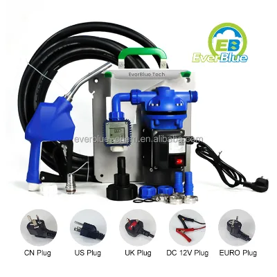 Portable DEF Pump Electric Urea Solution Transfer Pump Corrosion Resistant with Hose and Nozzle