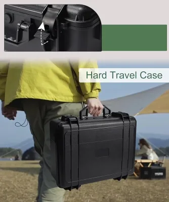 Large OEM/ODM Customizable Water-Resistant Plastic Hard Carry Protective Case with Wheels for Transport and Storage