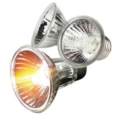 25W 50W 75W Sun UV Halogen Heating Lamp Bulb UVA UVB 3.0 Reptile Full Spectrum Turtle Basking Spot Light Lamp