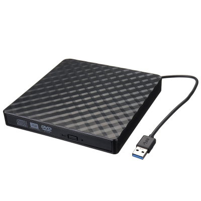 External CD DVD Drive USB Slim External DVD-ROM CD/VCD/DVD Player for Laptop Notebook PC Desktop Computer