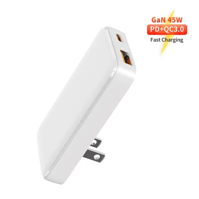45w Gan Charger US Standard Ultra-Thin Fast Charging Adapter Folding Charger
