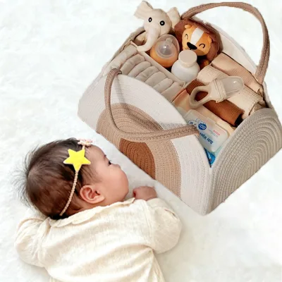 Multifunctional Nursery Organizer Baby Storage Basket for Efficient Hampers Management