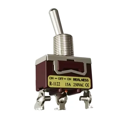 Rocker Switch R-1122 3-pin 2-position Blade Terminal 15A 250V