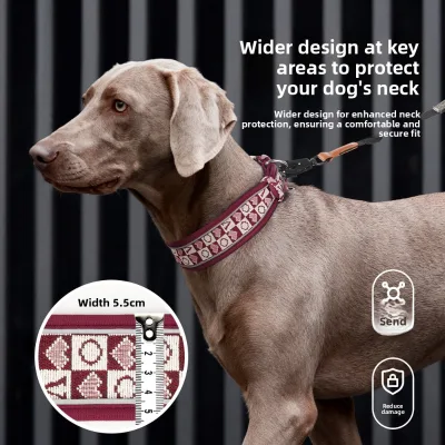 New -branded Dog Collar Soft Comfortable Durable Abrasion-resistant Mesh Fabric Collaravailable in Stock for Wholesale
