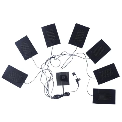 New 5V 7.4V Customized USB Electric Carbon Fiber Washable Waterproof Clothes Heating Pad for Pet Heating Pad