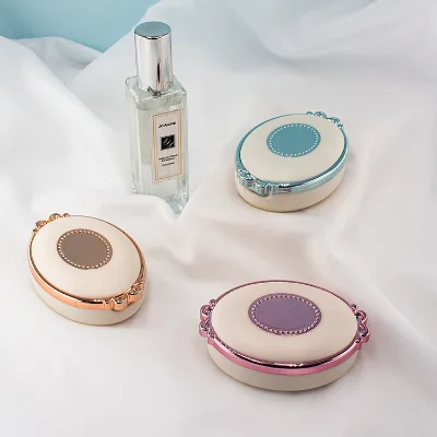 Transparent Compact and Portable Contact Lens Case Small and Fresh Beautiful Pupil Box Press Flip Double Box No Twist Cover