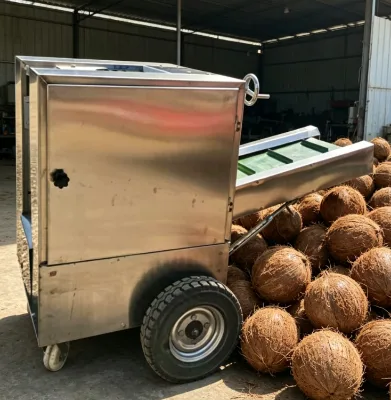 Trending Commercial Coconut Shell Peeling Machine Energy Saving Coconut Husking Machine for Tropical Fruit