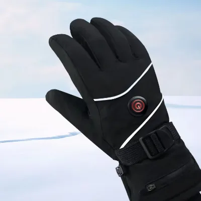 Heating Gloves Black Three-speed Liners Hand Warm Touch Screen Hunting Fishing Skiing Unisex Winter Gloves