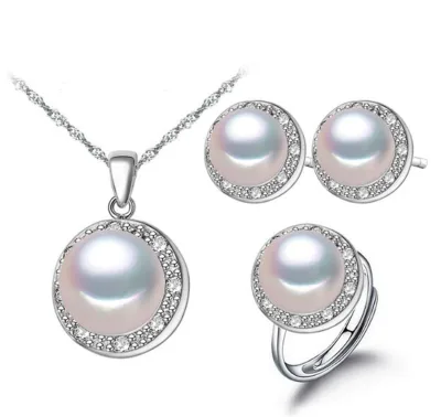 7-10 Days Delivery Pearl Set Designs With Price Yellow Gold 14K18K Jewelry Soft Water Pearls Breastmilk Jewellery