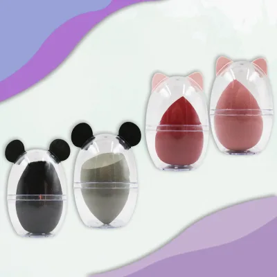 Giant Soft Don't Eat Powder Beauty Egg Send Storage and Make up Egg Dry and Wet Powder Puff Sponge Set for Foundation