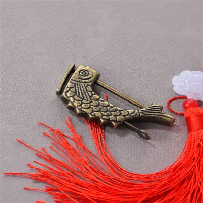 High Quality Zinc Alloy Contemporary Fish Lock for Small Antique Box Miniature Furniture Lock Regular Bedroom Hotel Warehouse