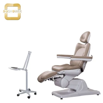 UL Treatment Massage Chair Supplier for 4 Motors Electric Wellness Bed of Synthetic Leather Removable Headrest