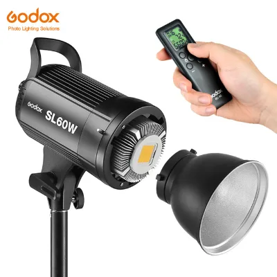 Godox SL60W LED White Version Video Light Bowens Mount Continuous Light With Fiver Color Filters for Studio Video Recording
