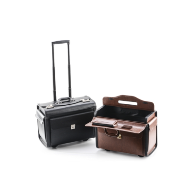 Business Men Professional Document Aluminum Laptop case With Trolley