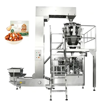 VBJX Automatic Granule Nuts Multihead Weigher Weighing Stand up Pouch Packing Doypack Premade Filling Machine