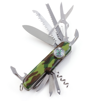 Hot Sale Camouflage Color Pocket Knife Multi Tool with Compass