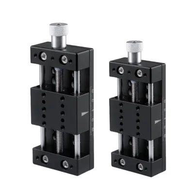 Heavy-Duty Linear Guide Module with 50/80/100 Stroke Displacement Platform X-Axis Screw Fine Adjustment Slider New Condition