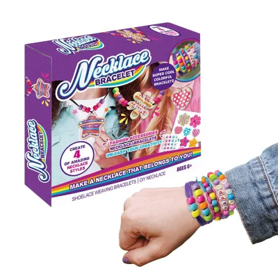 Colorful Beads DIY Toys String Beads Make up Puzzle Toy Girls Educational Making Jewelry Necklace Bracelet Toys Set
