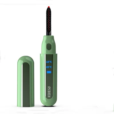 Long lasting mini rechargeable electric eyelash curler with comb