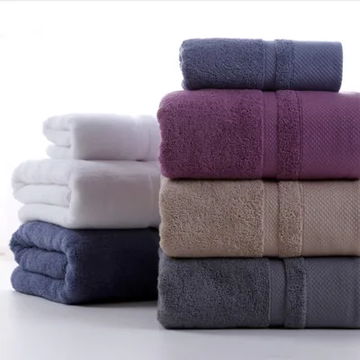 70x140cm 100% Cotton Terry Soft Bath Towel Custom
