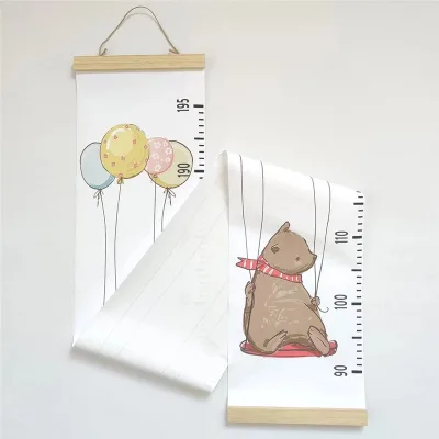 Hot Sale Height Ruler Canvas Baby Height Baby Wood Growth Charts